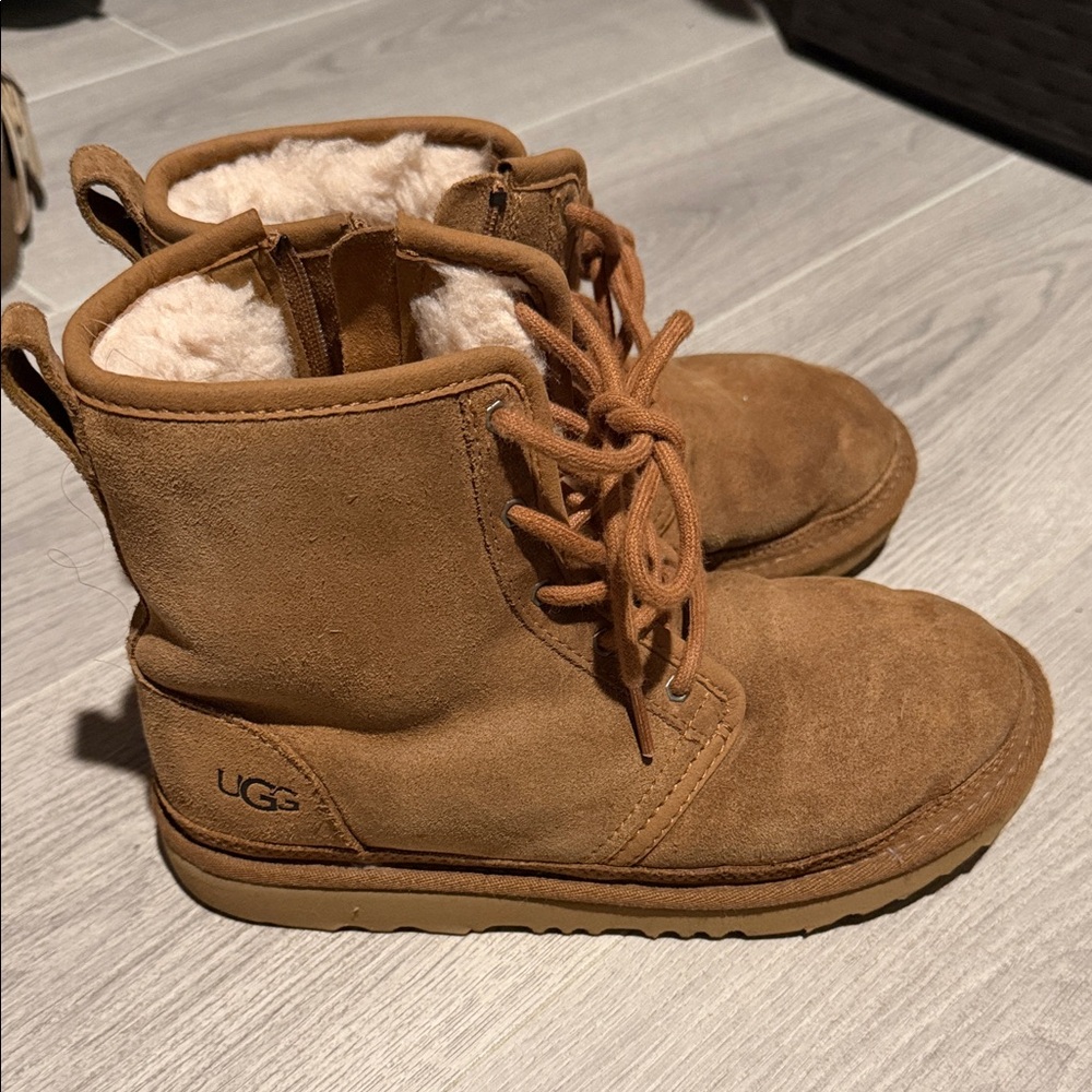 UGG Women Brown Lace-Up Boots - Picture 3 of 4
